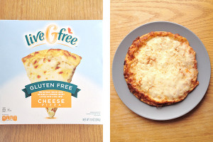 Aldi liveGfree gluten-free cheese pizza